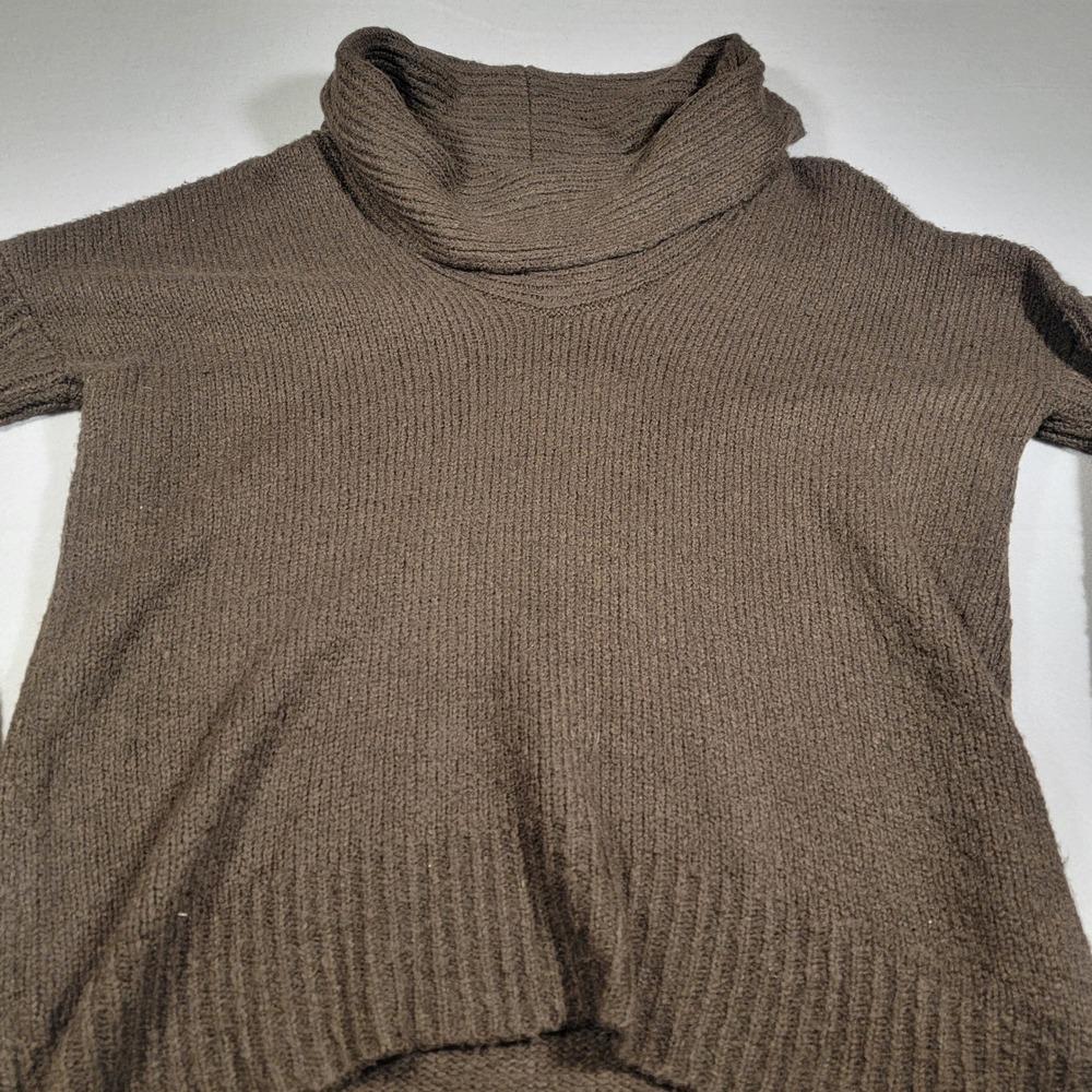 Michael Kors Sweater‎ Womens Cowl Neck Pullover Brown Ribbed Knit Size Small